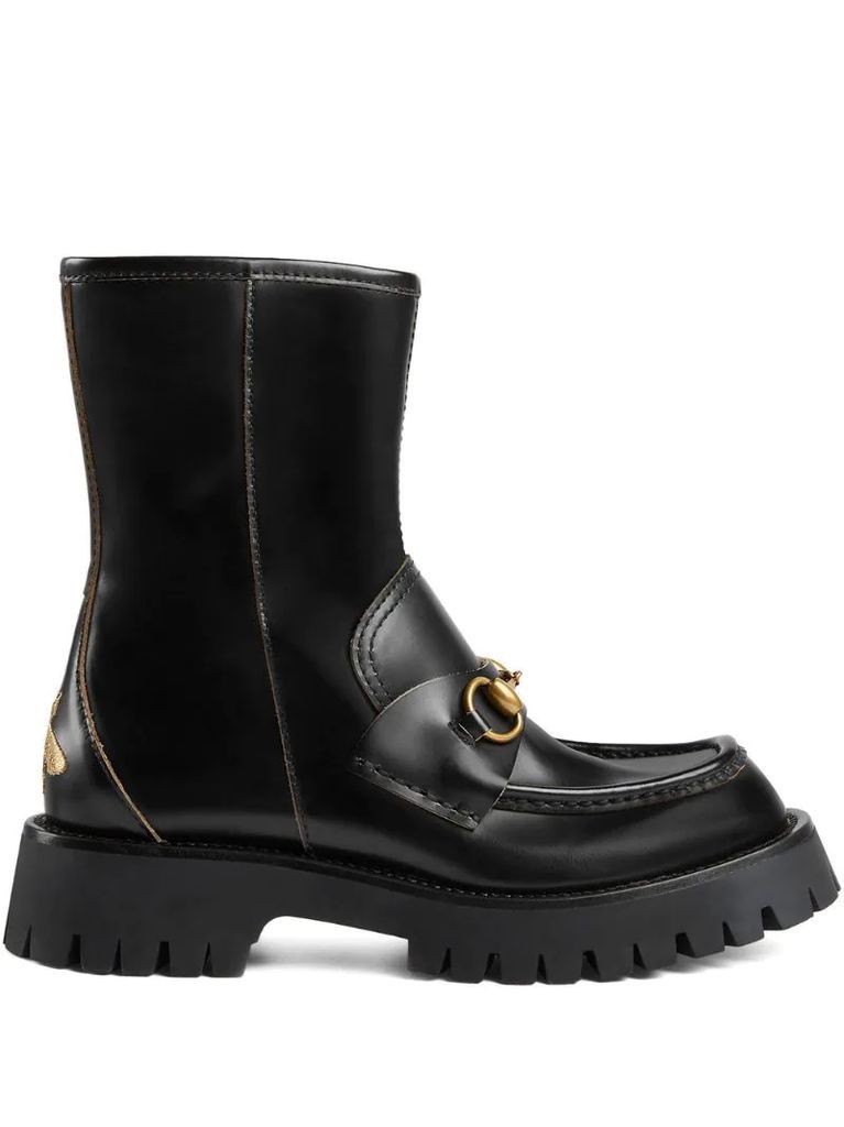 Horsebit-embellished ankle boots
