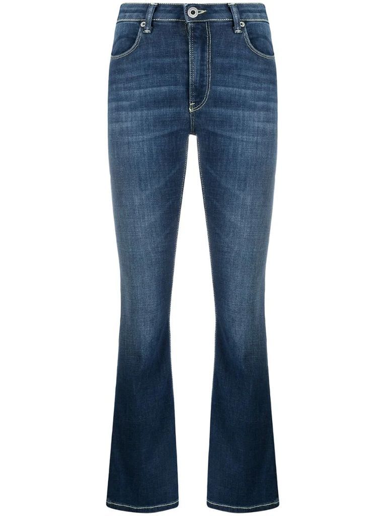 slim-fit bootcut jeans