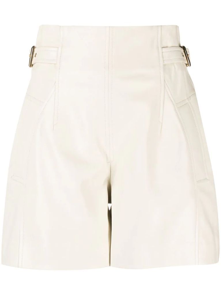 side-buckle tailored shorts