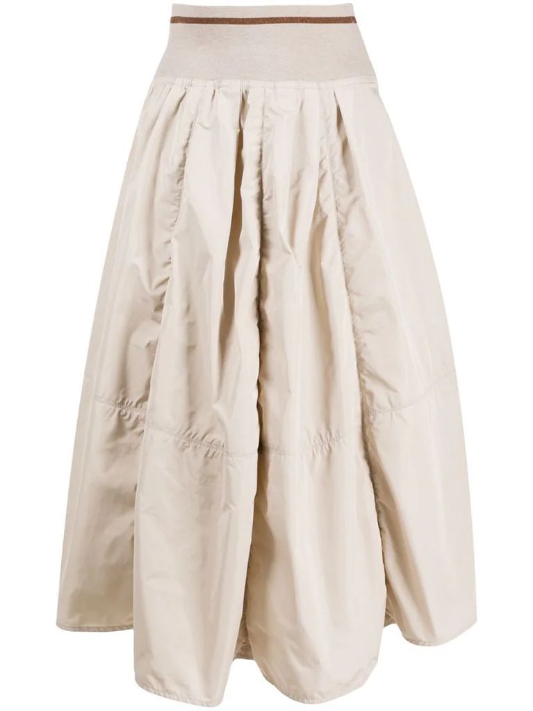 puff pleated skirt