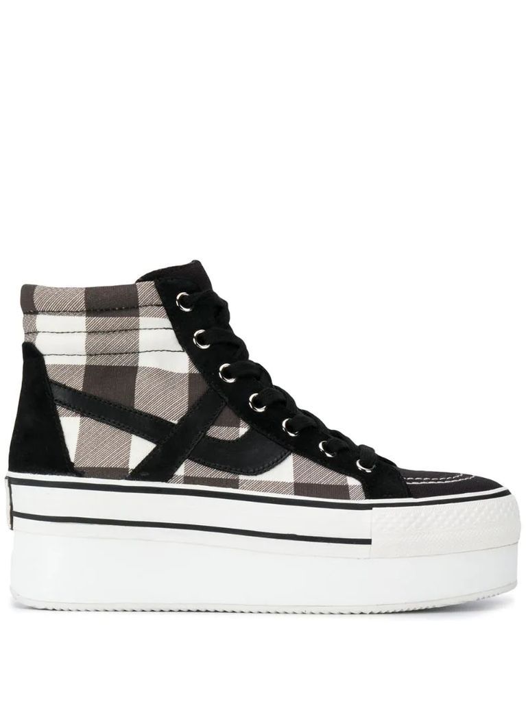 Jimmy check high-top sneakers