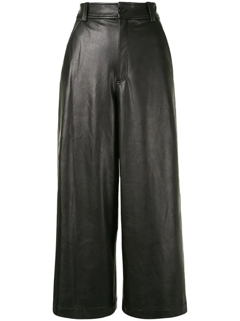 Wiles cropped wide-leg trousers