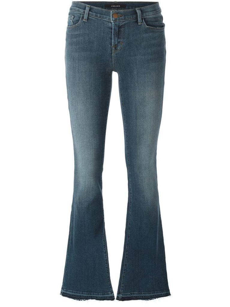 low-waist bootcut jeans
