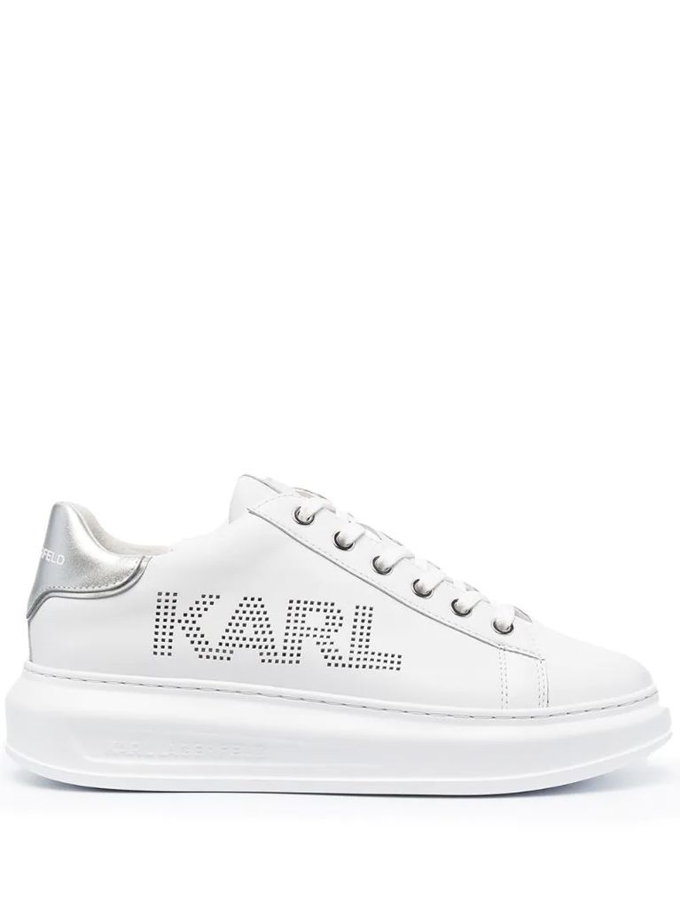 Kapri logo-print low-top sneakers