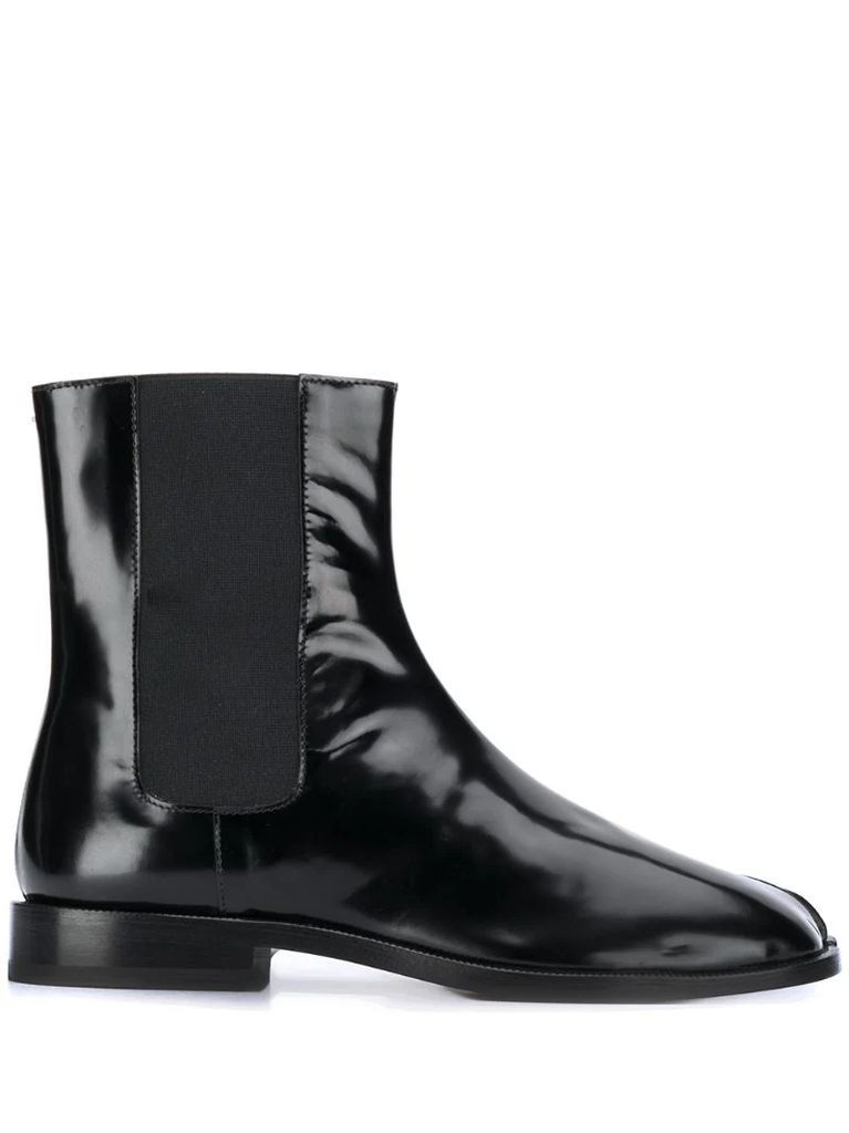 Tabi toe ankle boots