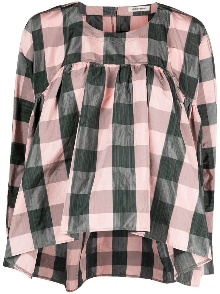 Lava checkered pattern blouse