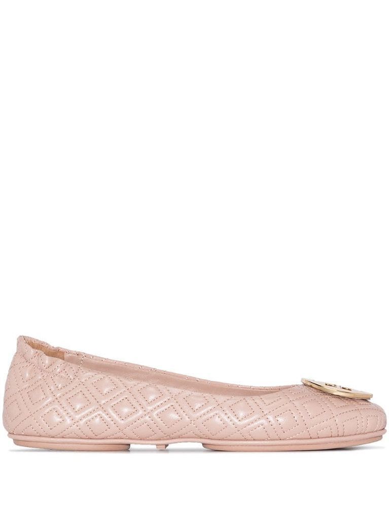 Minnie Travel quilted ballerina shoes