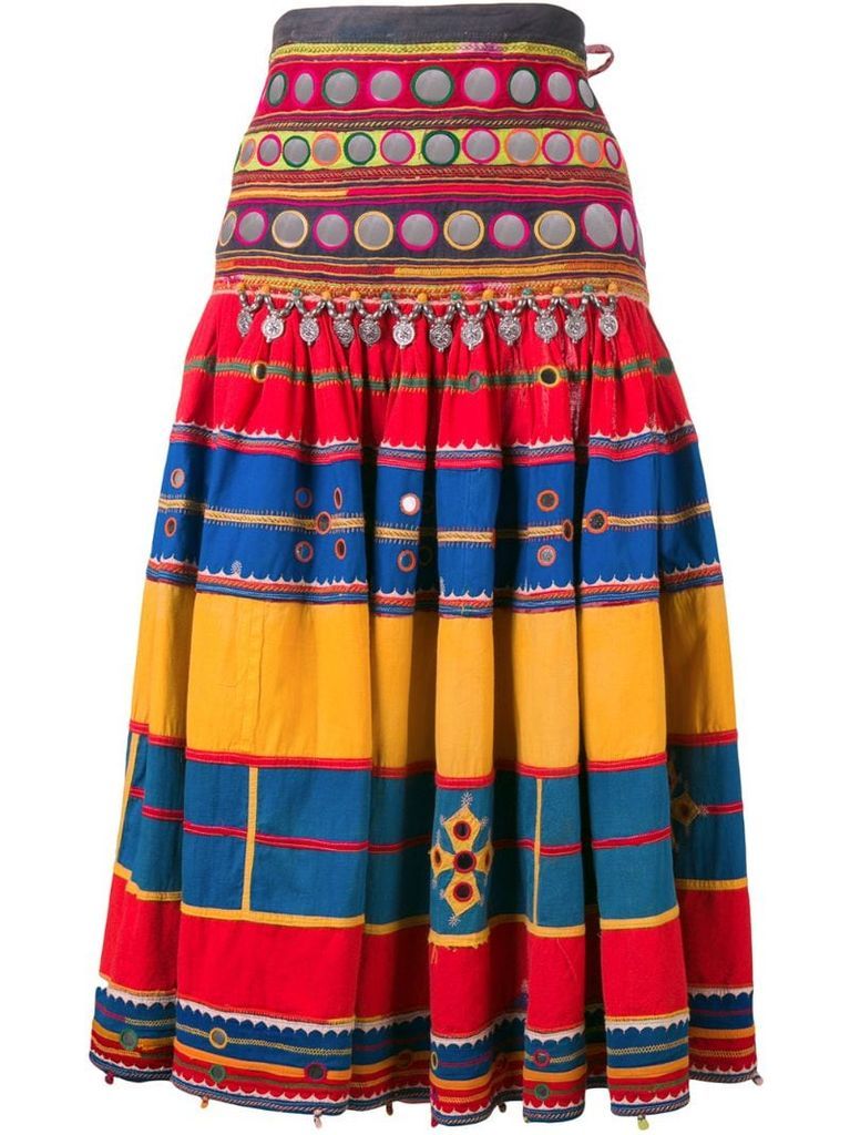 1970's patterned skirt