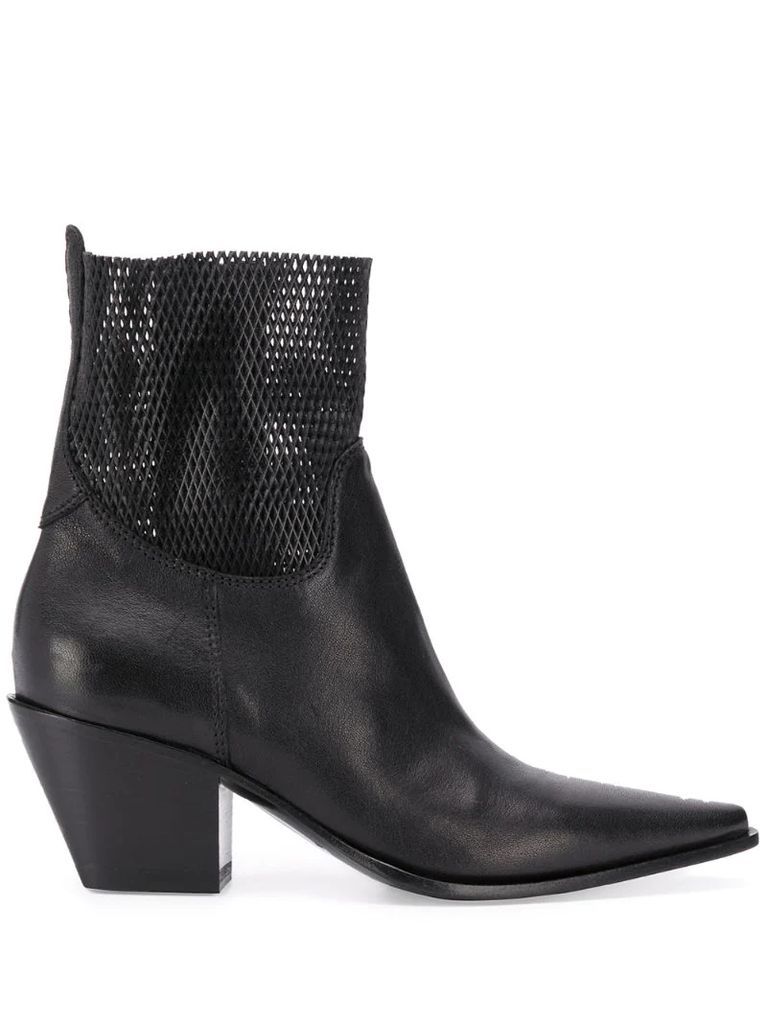 70mm panelled ankle boots