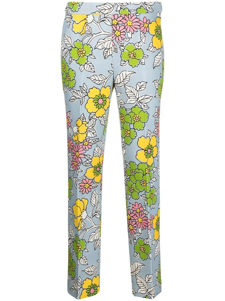 Wallpaper Floral-print trousers