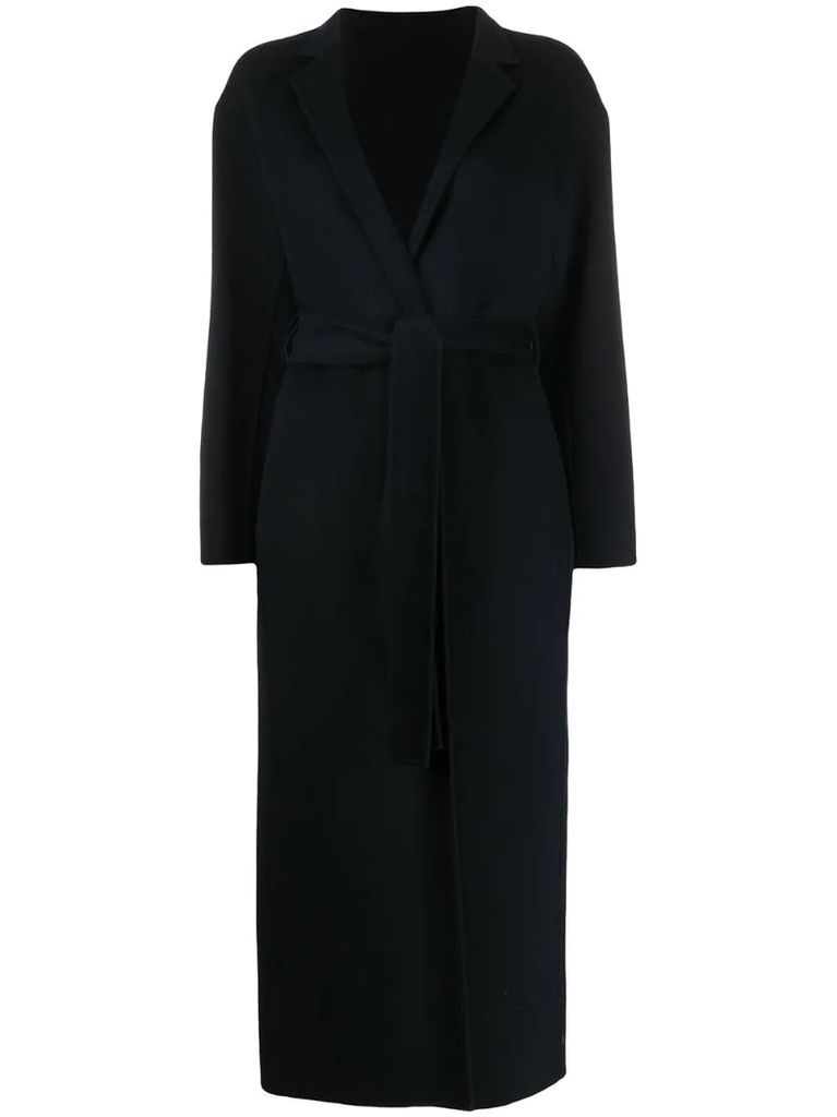 Alexa double-face belted coat