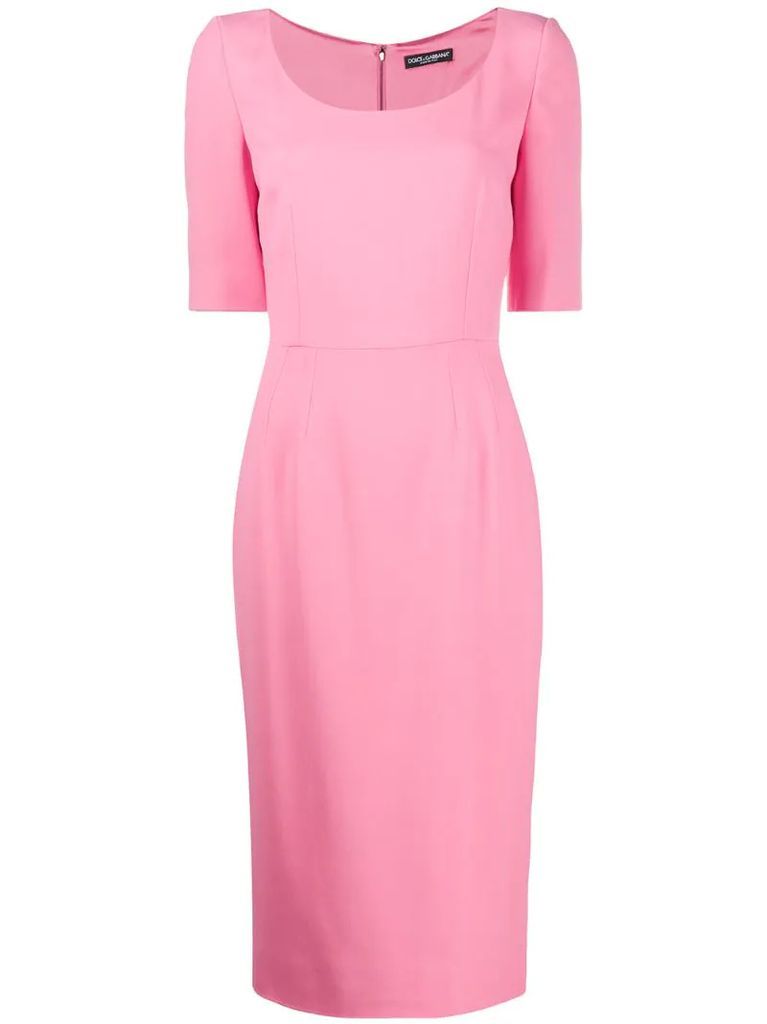 fitted midi dress