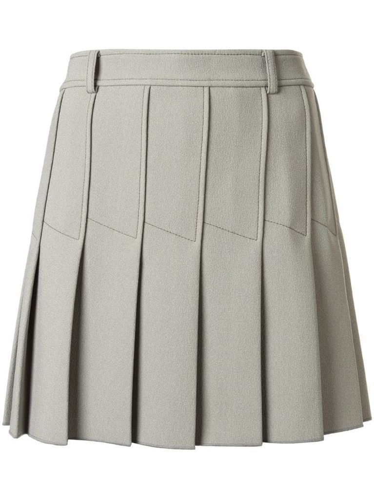 Column Pleat Mini skirt
