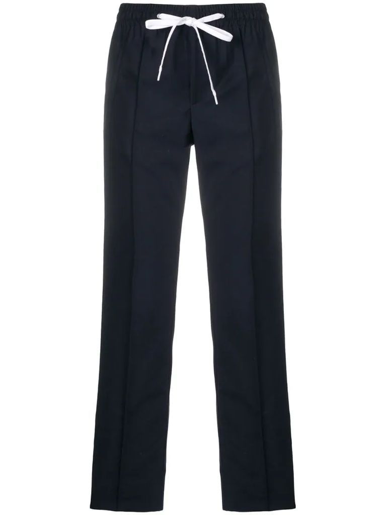 side-stripe drawstring trousers