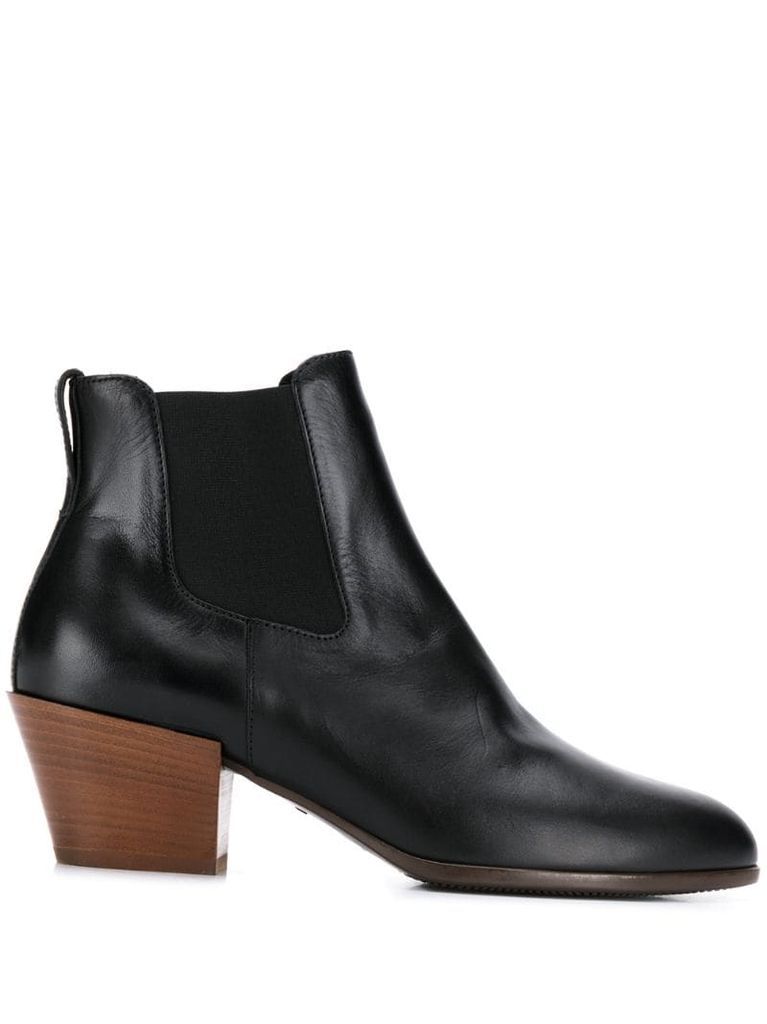 elasticated panel ankle boots