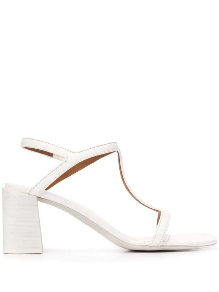 T-bar strappy sandals