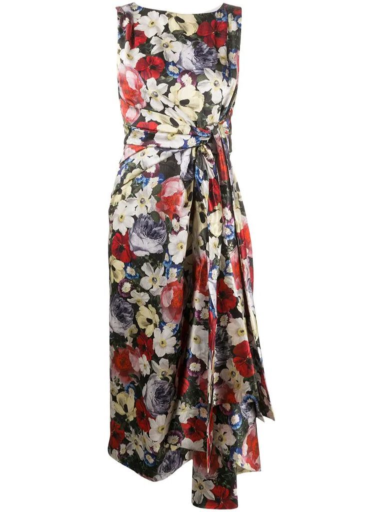 floral printed midi dress