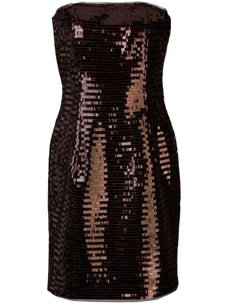 Naomi fitted sequin-embellished dress