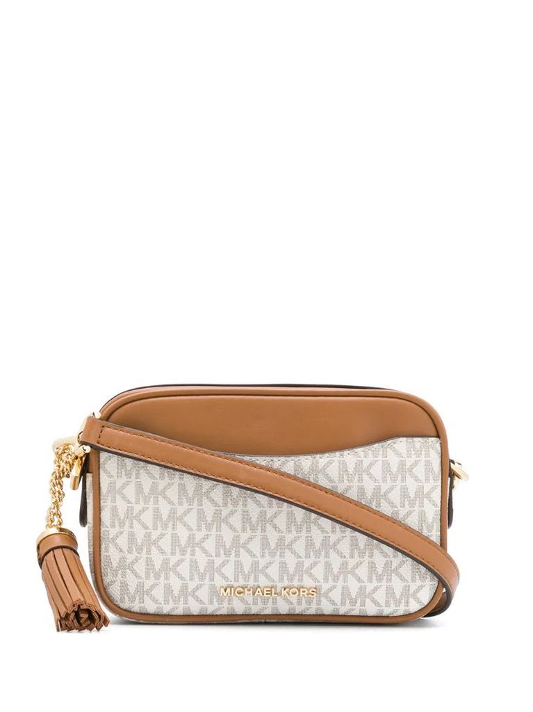 Ginny logo-print crossbody bag