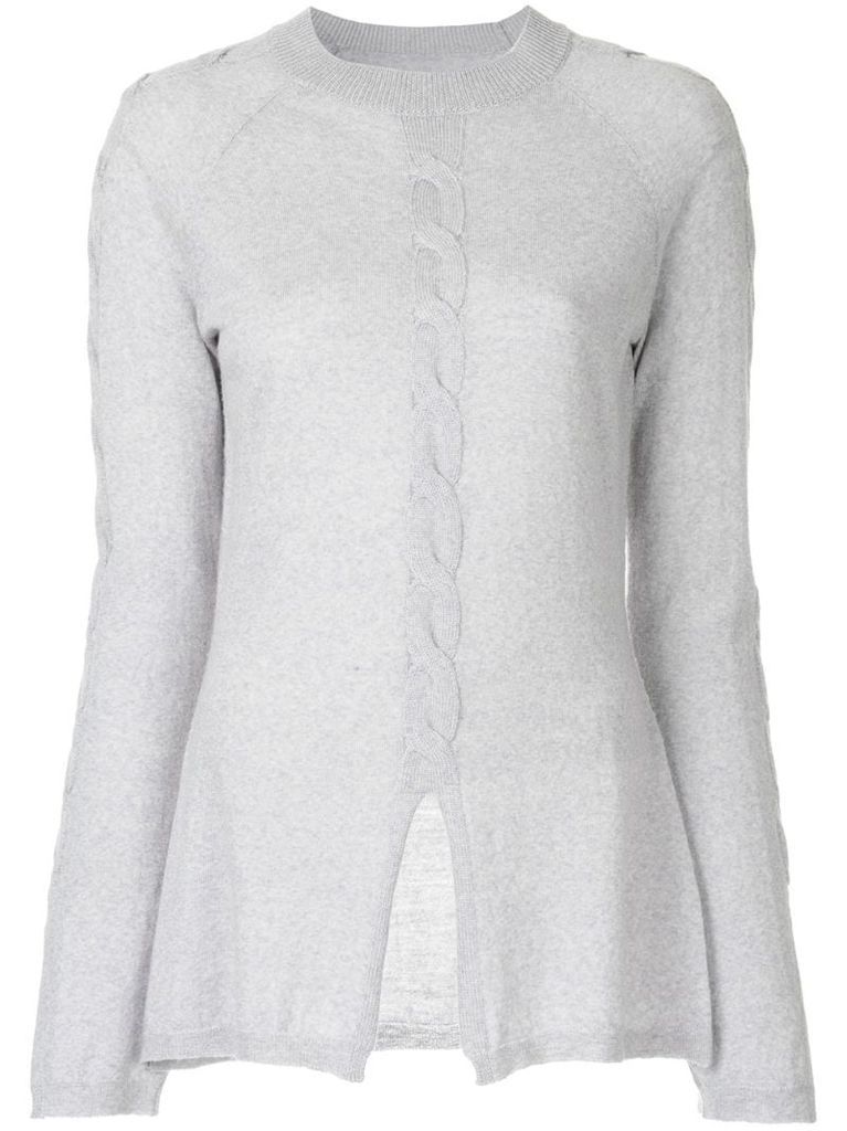 twist front knitted top