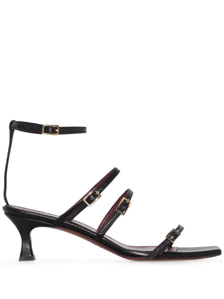 Naomi 50mm strappy leather sandals