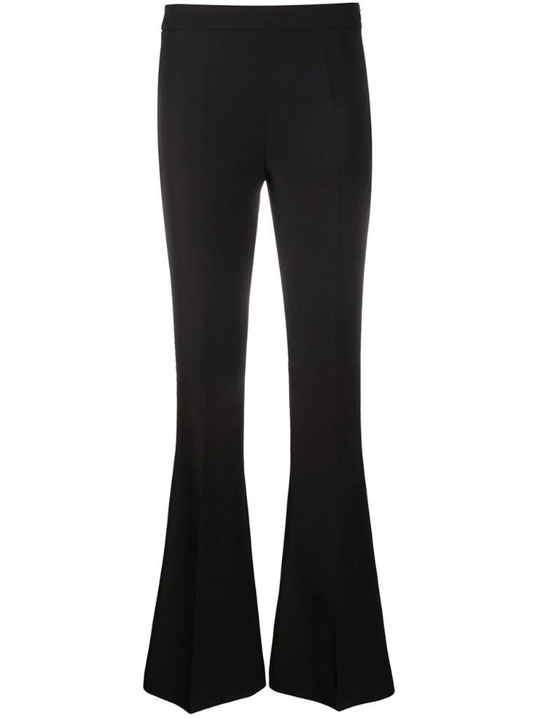flared suit trousers