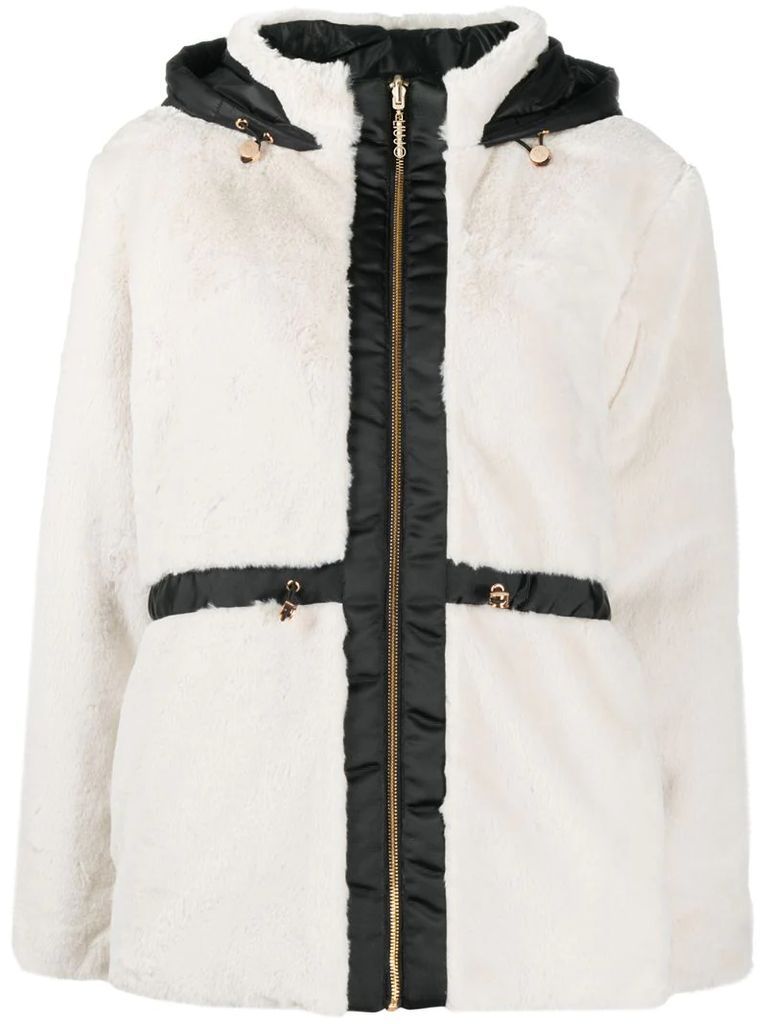 reversible faux-shearling jacket