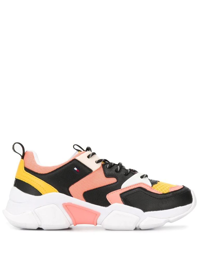 colour blocked chunky sneakers