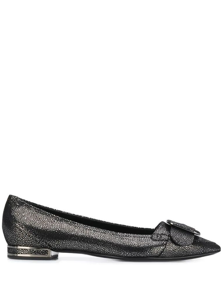 sparkly pointed ballerina shoes
