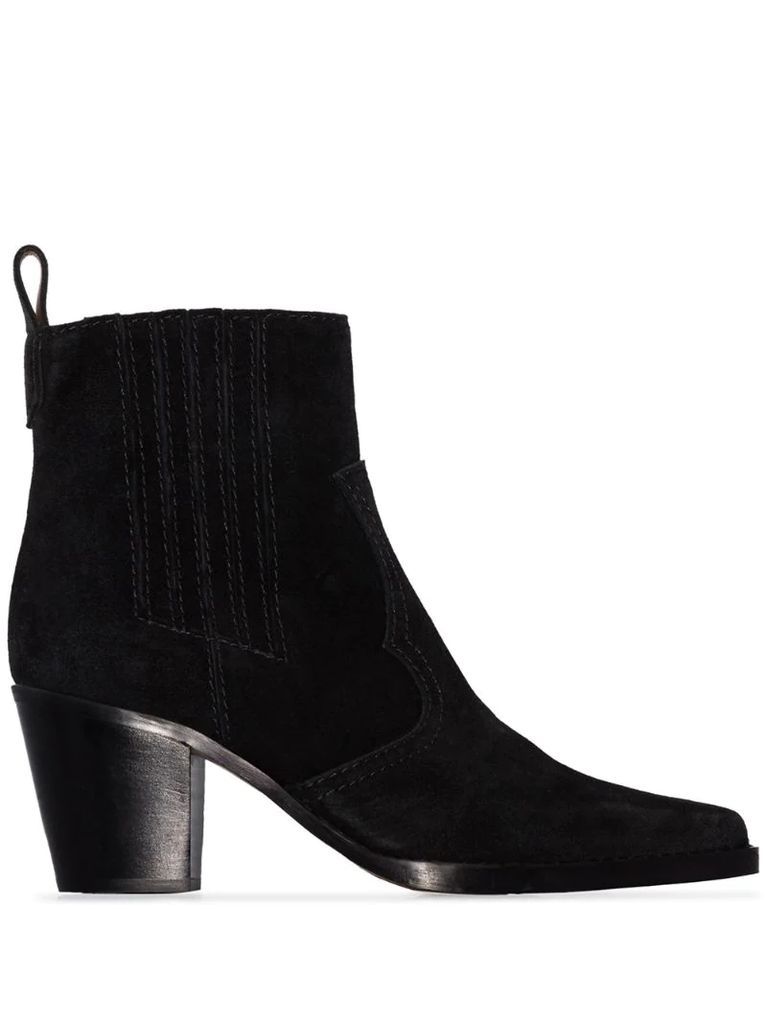 western-style ankle boots