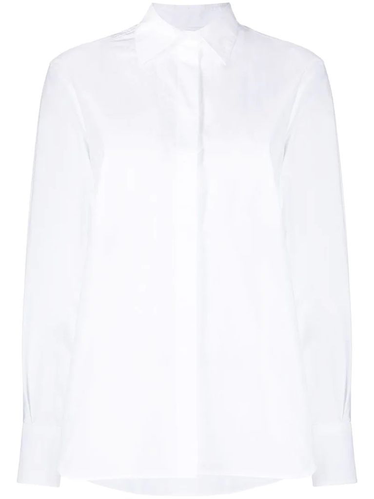 bow-detail buttoned shirt
