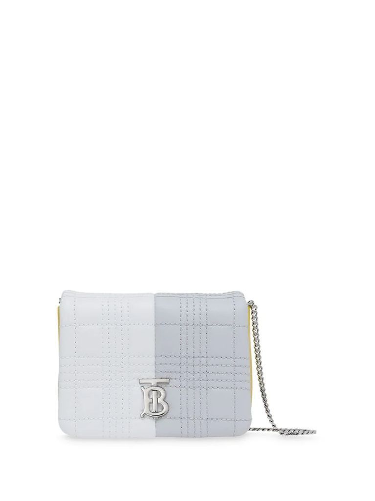 micro quilted colour-block Lola bag