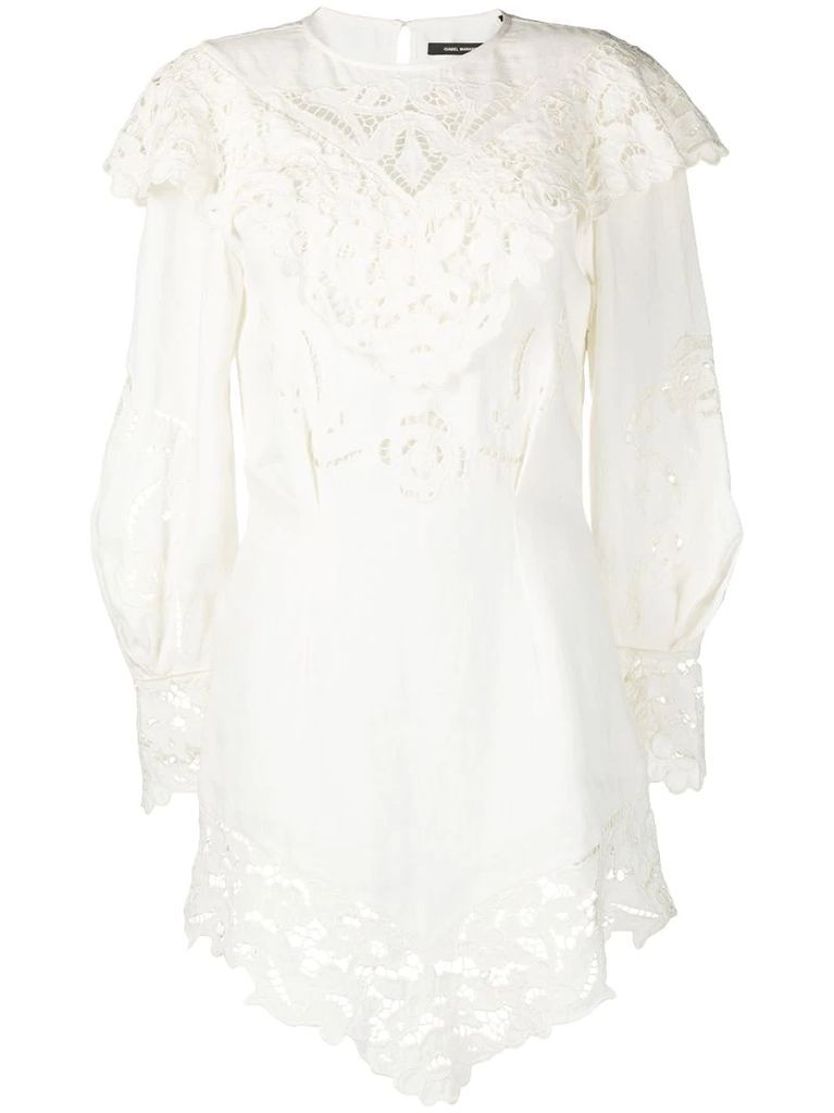 Ellery lace linen dress