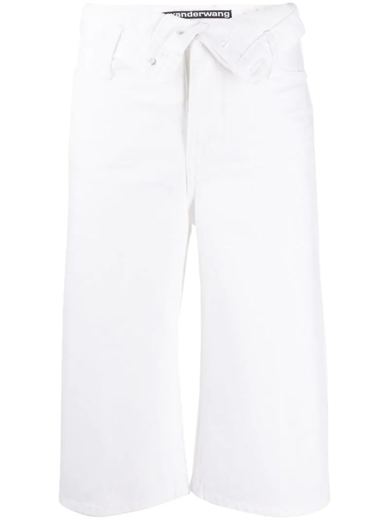 high rise cropped leg jeans