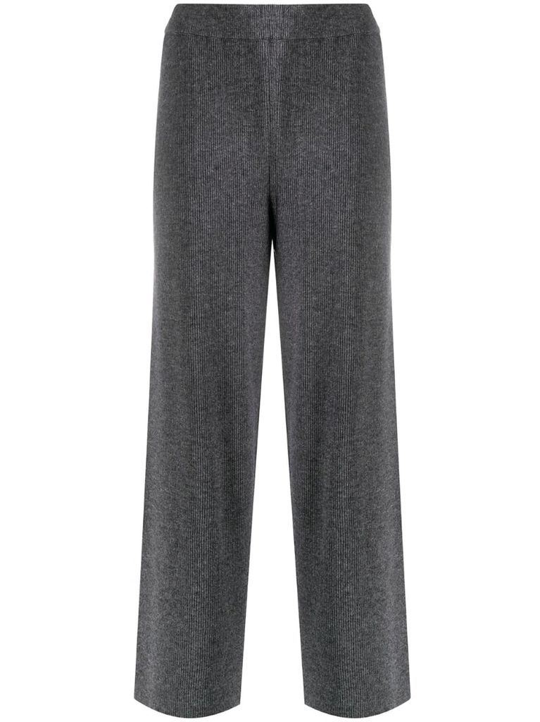 Keira ribbed-knit trousers