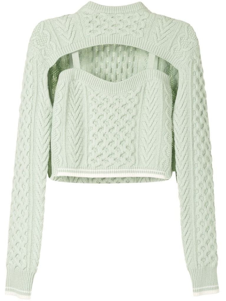 cut-out cropped jumper