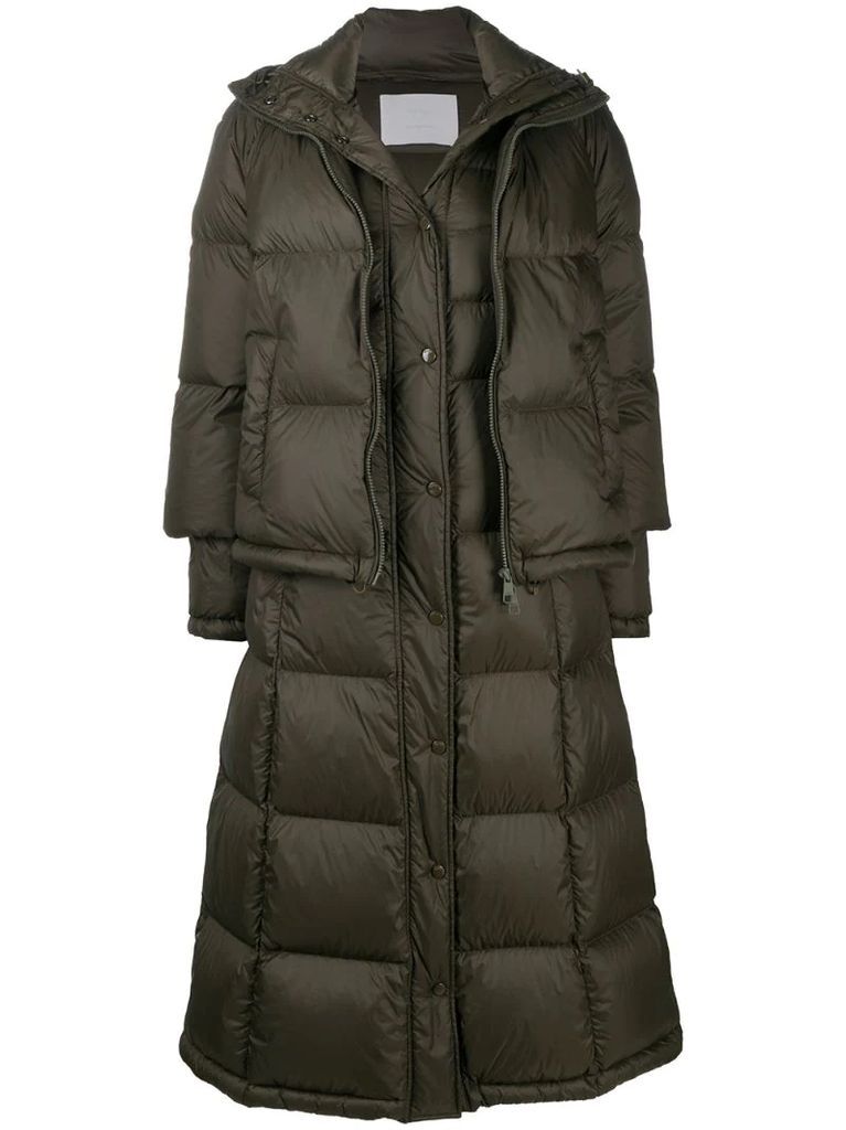 padded jacket with detachable length