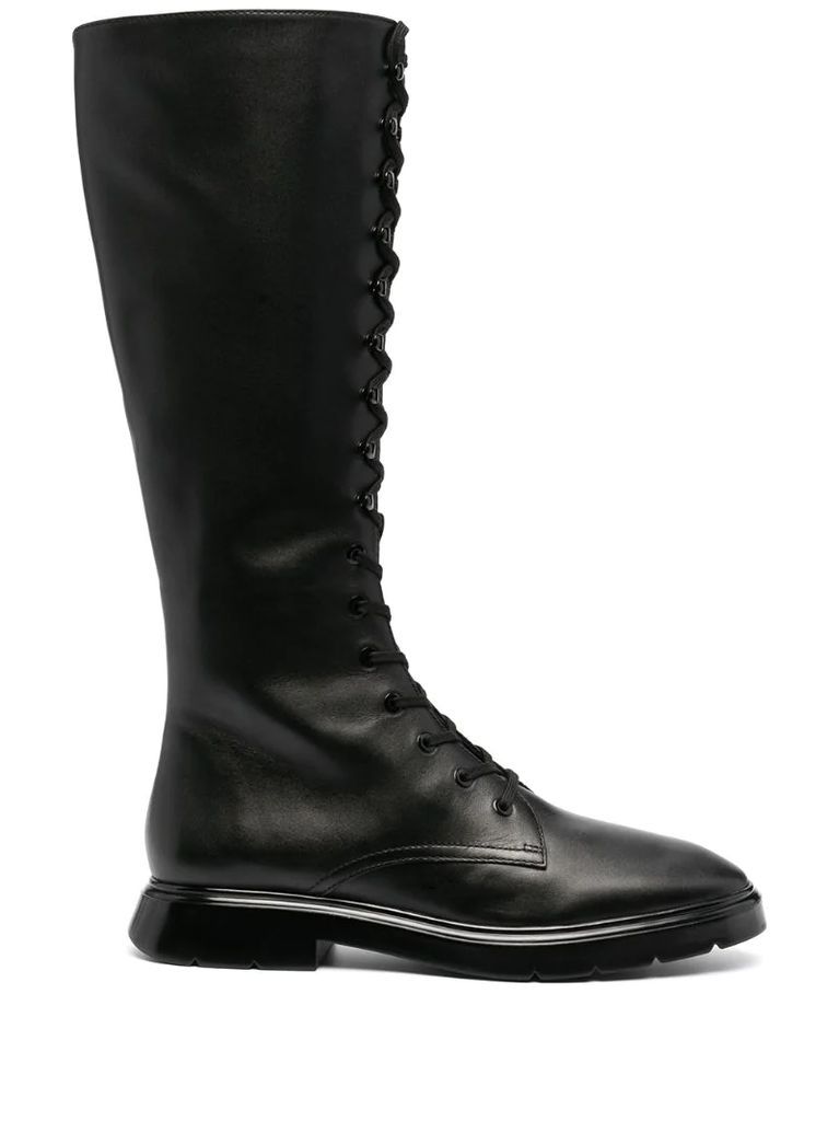McKenzee leather combat boots