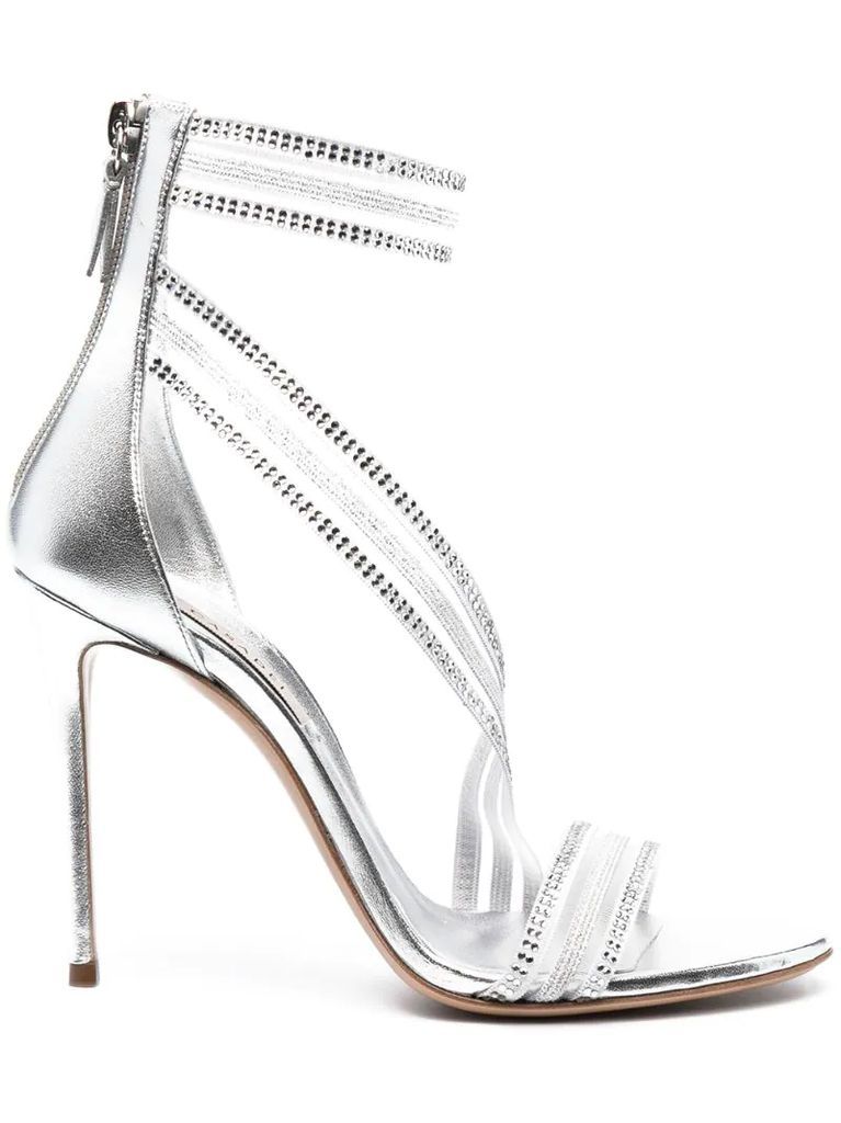crystal-embellished heeled sandals