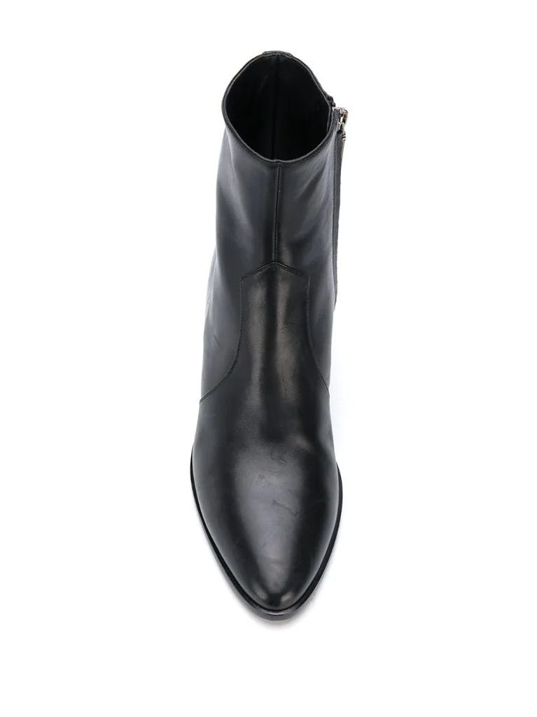 West 45 leather ankle boots