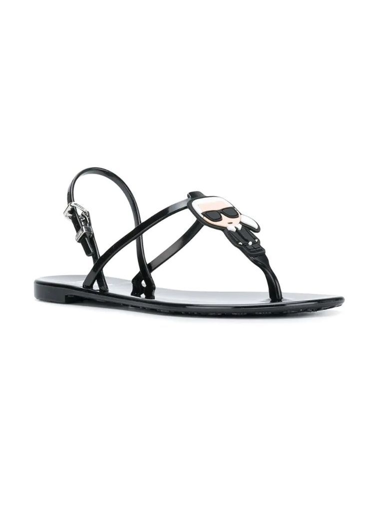 Jelly Karl Ikonic sling sandals
