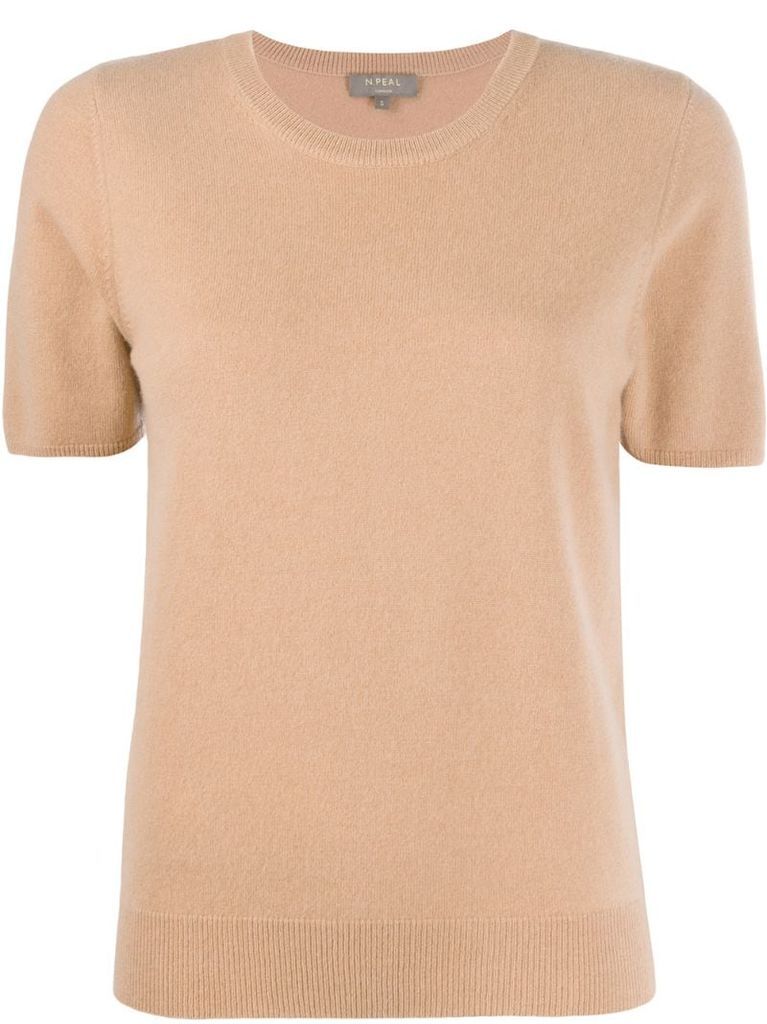 cashmere short-sleeved top