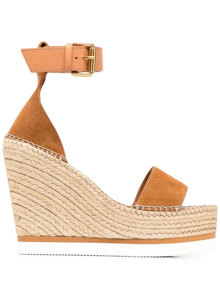 wedge ankle-strap sandals