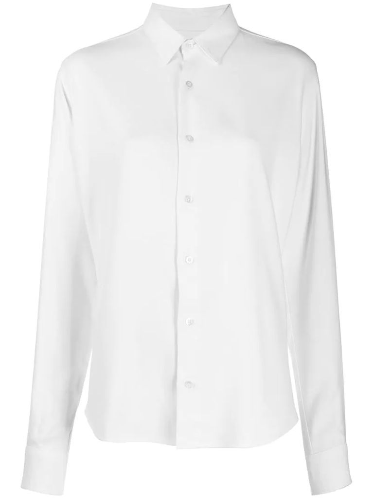 buttoned long-sleeved shirt