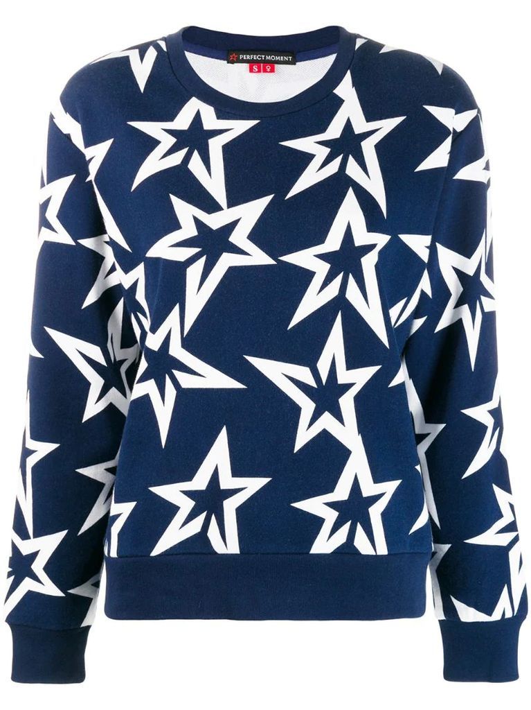 star-print sweatshirt