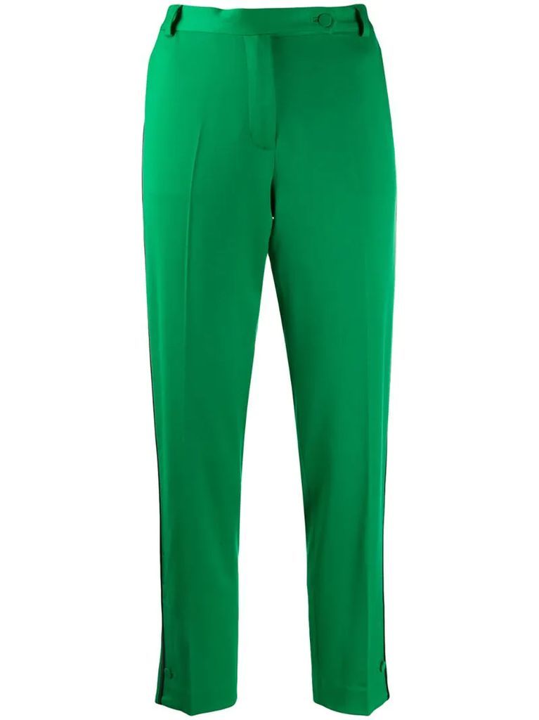 side striped trousers