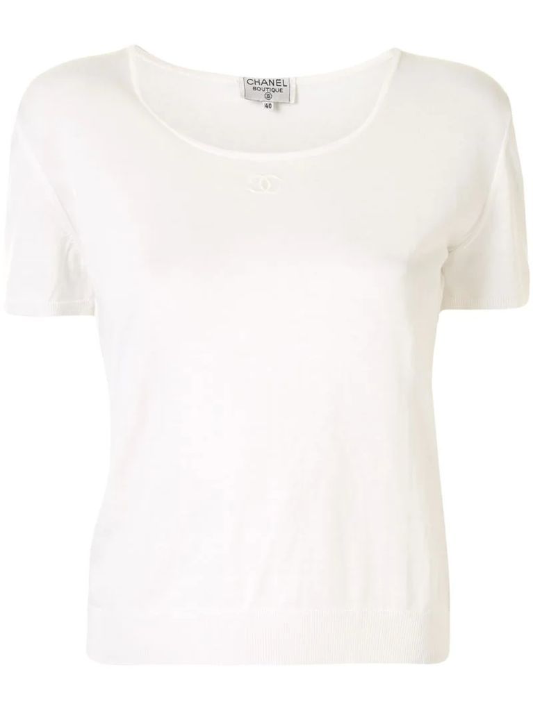 CC embroidered T-shirt