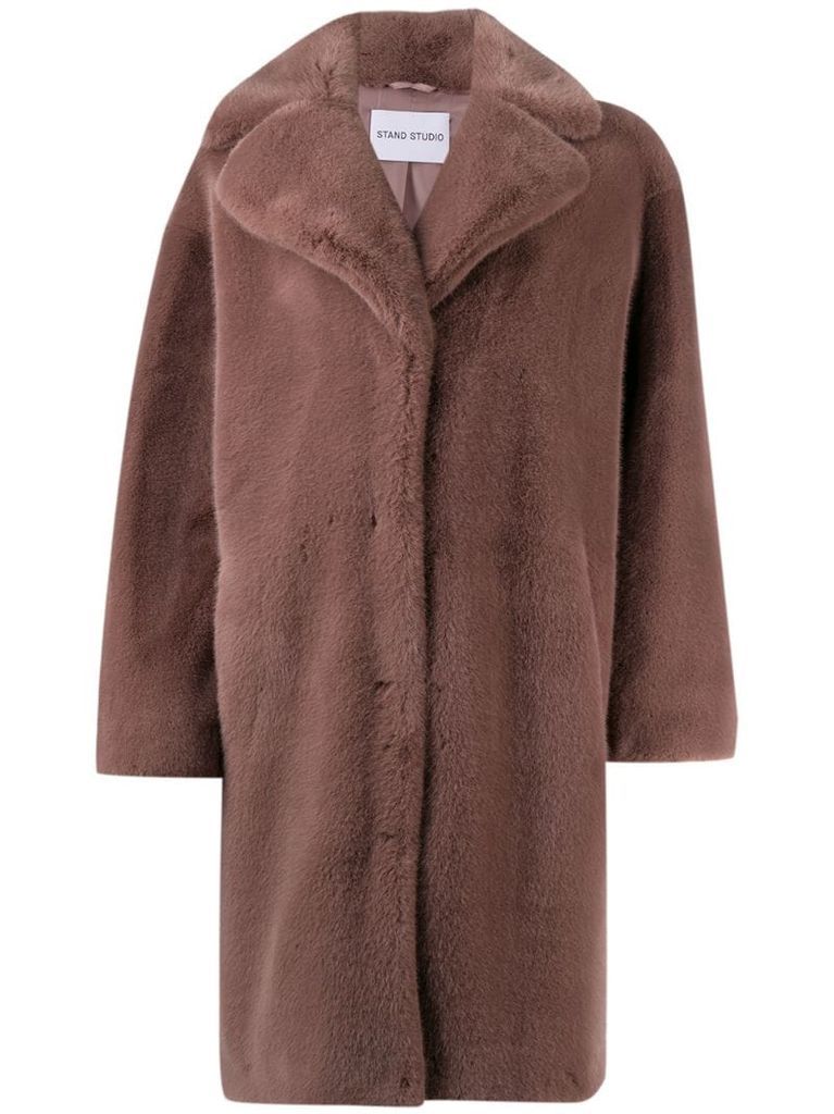 Camille oversized faux-fur coat