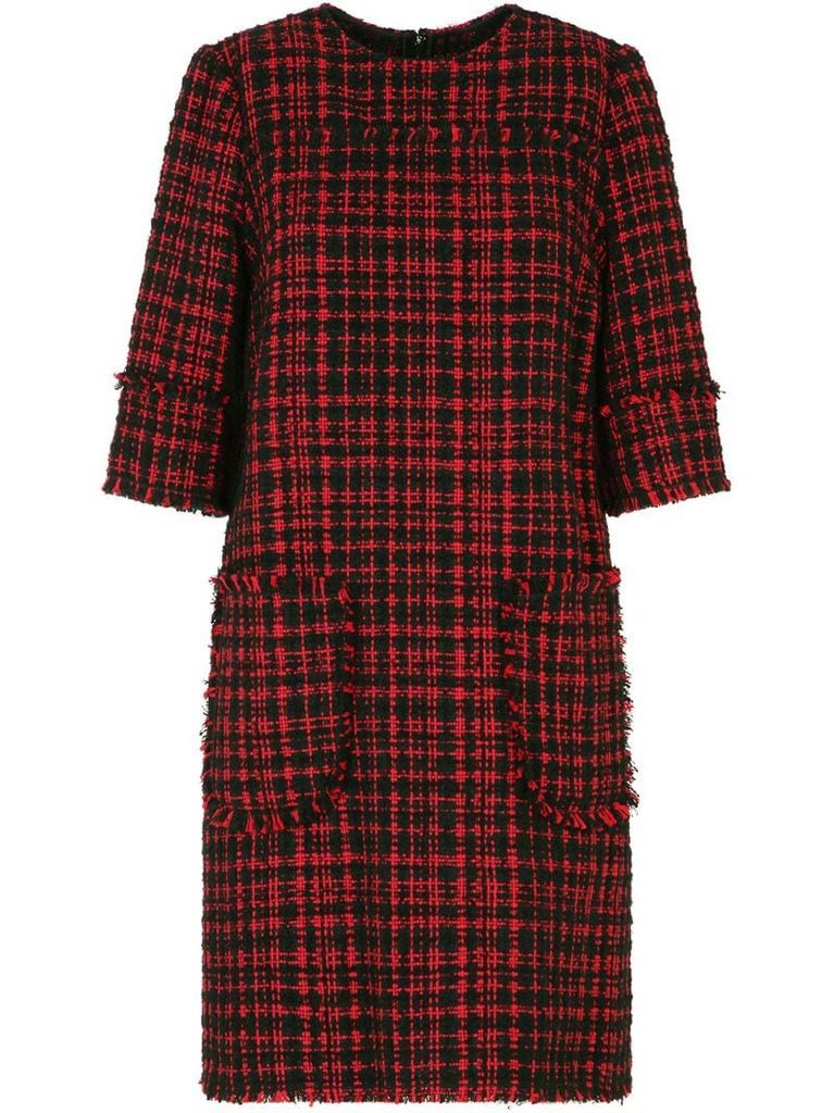 short tweed A-line dress
