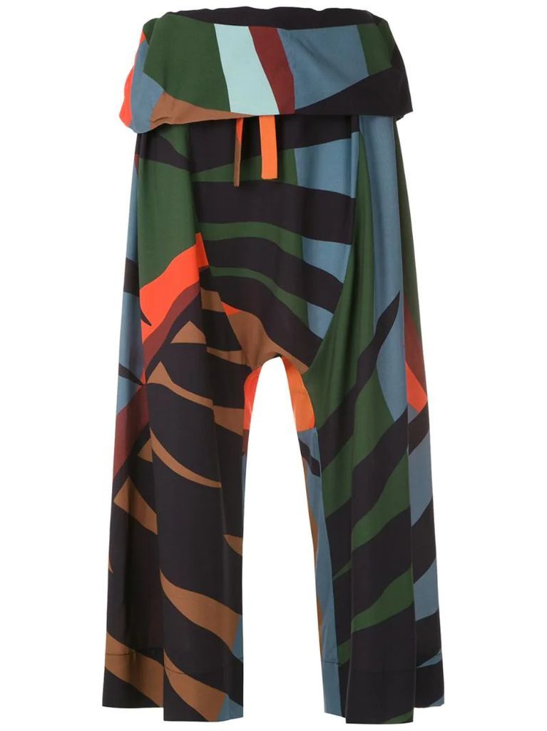 Tropicolor dropped trousers